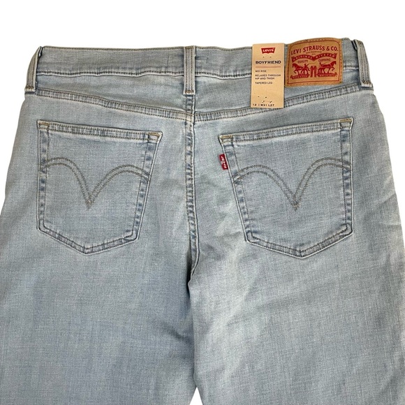 NWT Levi’s Boyfriend Hypersoft Mid Rise Jeans Sz 31 - Picture 11 of 15